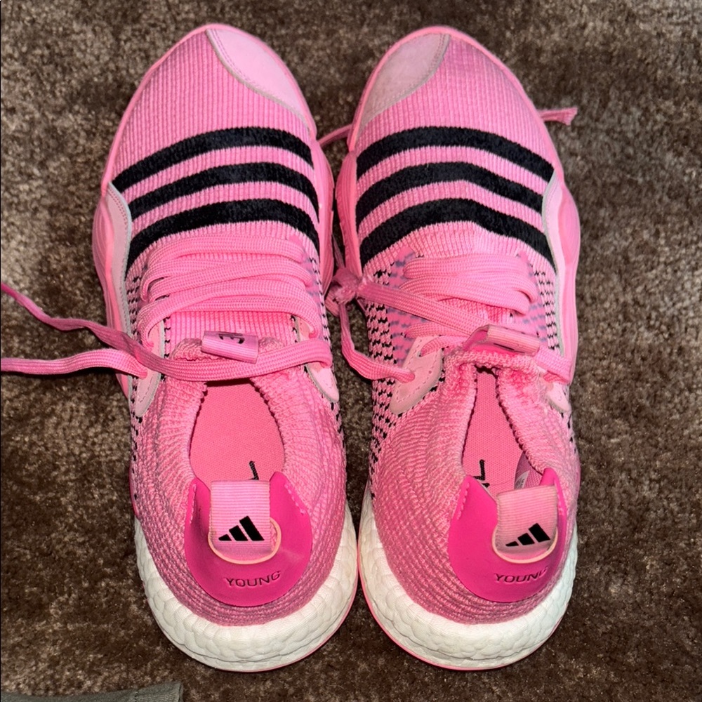 Adidas Pink and Black Sneakers